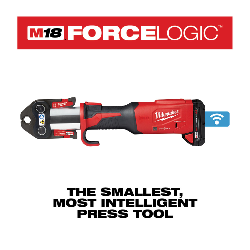 Milwaukee M18 FORCE LOGIC Press Tool with ONE-KEY Advanced Kit from Columbia Safety